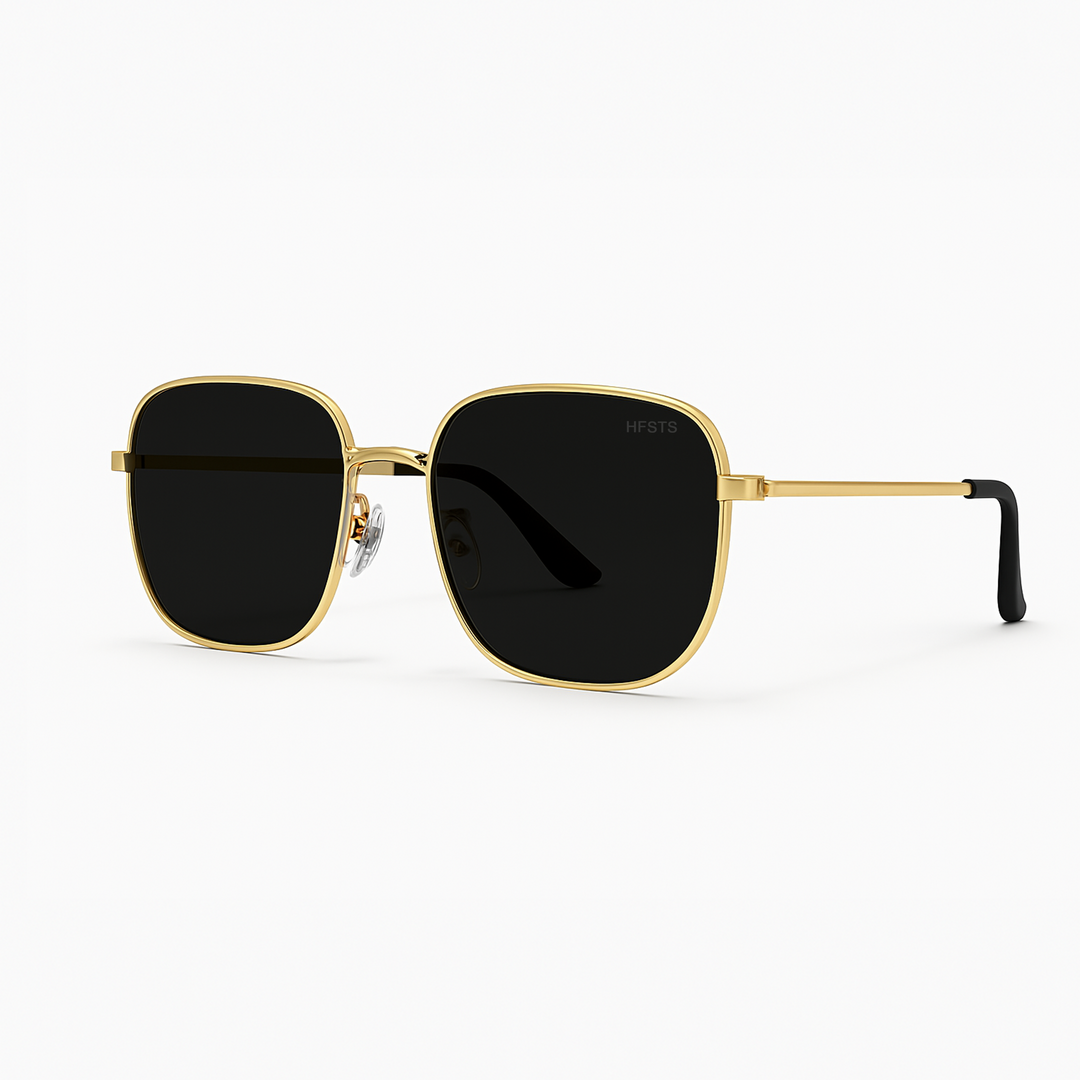 Óculos de Sol HFSTS Hexagonal Dourado
