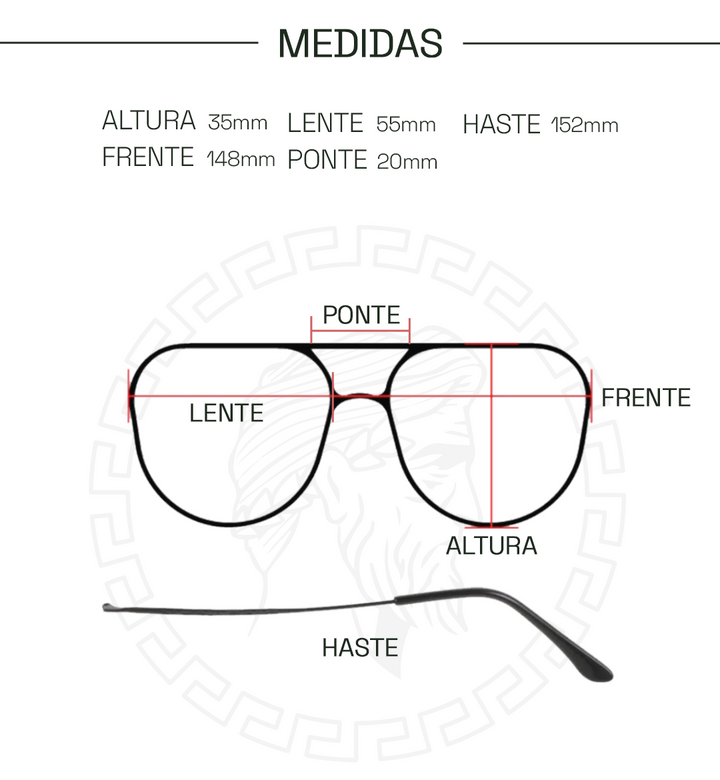 Óculos de Sol Hefestus Midas